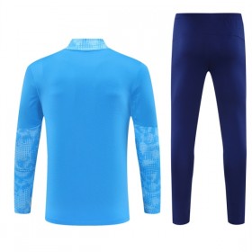 Manchester City Sweat de Treino Azul Zíper 2025-26